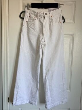 Gap High Rise Stride Wide-Leg Ankle Jeans